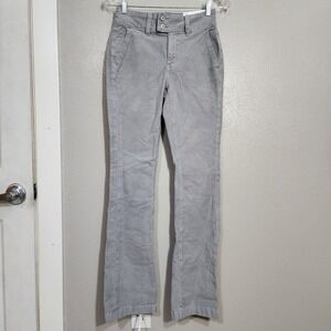 American Eagle Pants Women's 0 Gray Corduroy High Rise Kick Boot Trouser Boho
